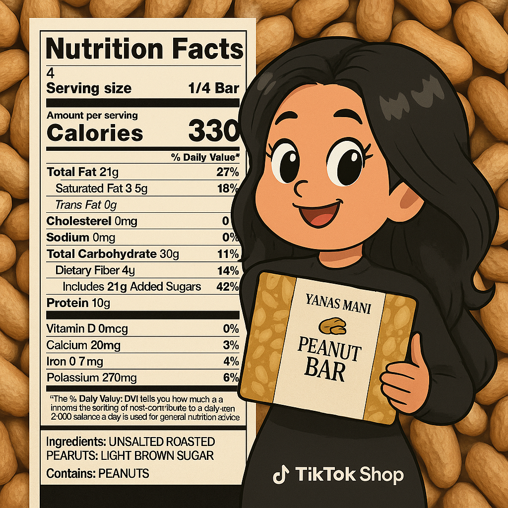 Yana's Mani Peanut Bar