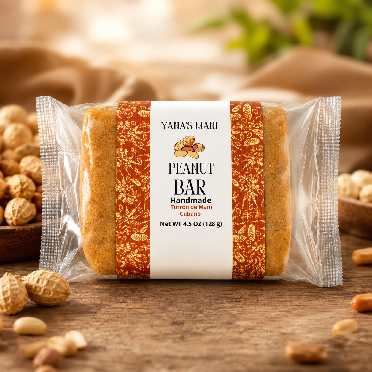 Yana's Mani Peanut Bar 4.5 oz