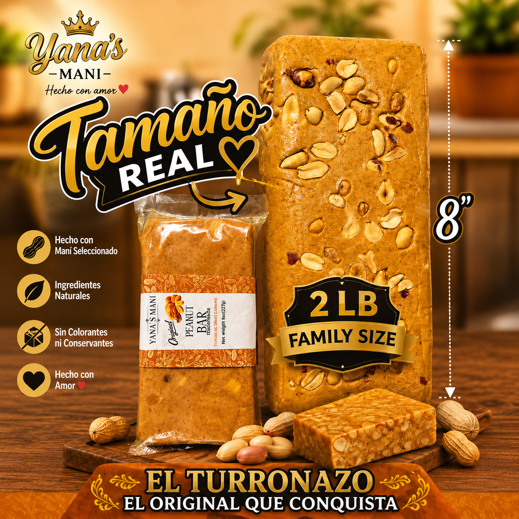 Yana's Mani El Turronazo, 1 Unit, 2lb (32oz)