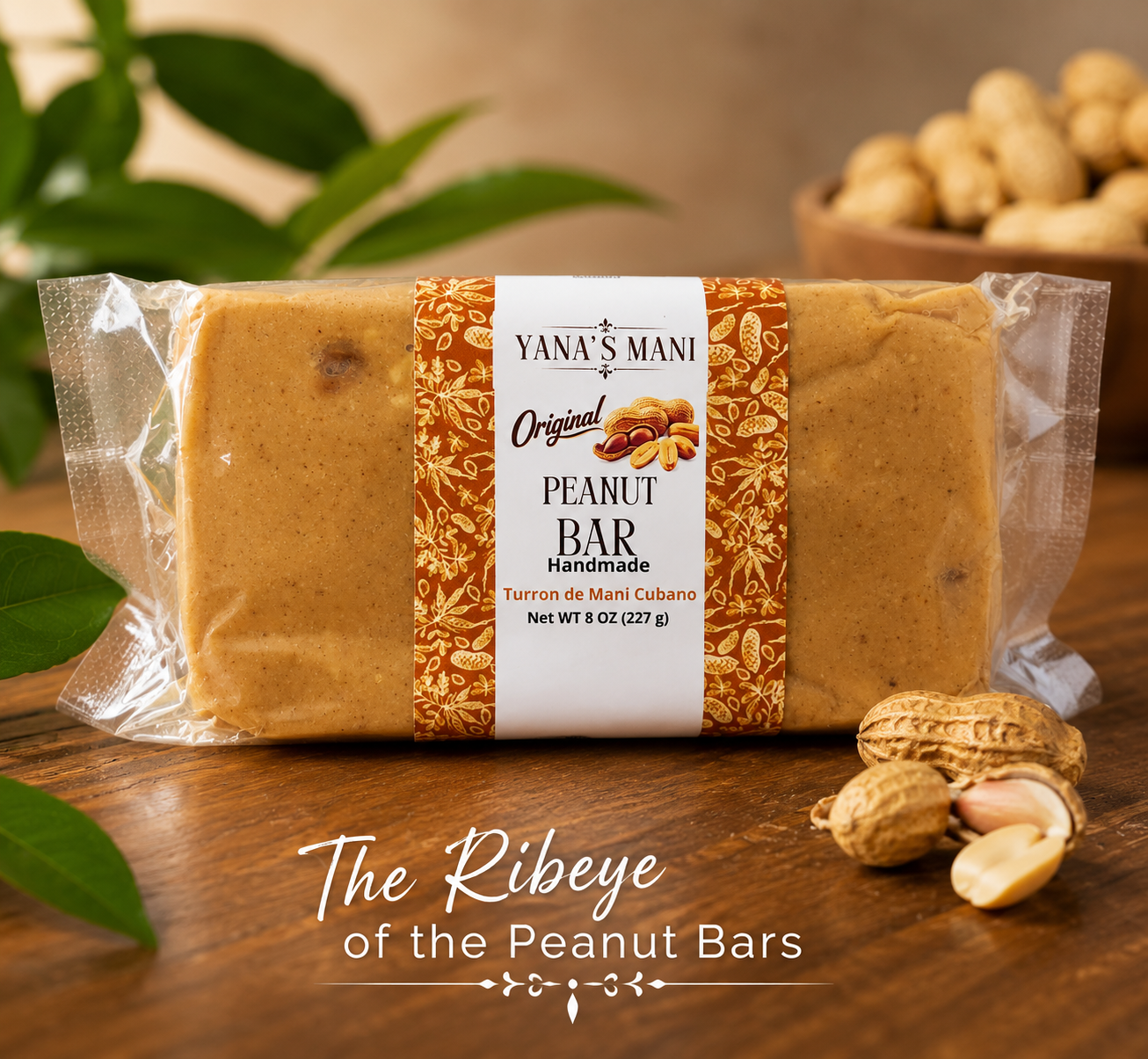 Yana's Mani Peanut Bar Single 8oz