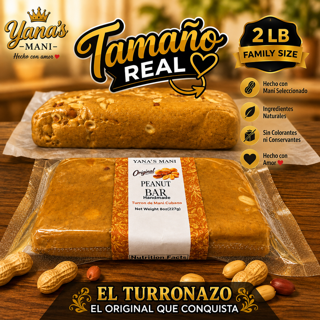 Yana's Mani El Turronazo, 1 Unit, 2lb (32oz)