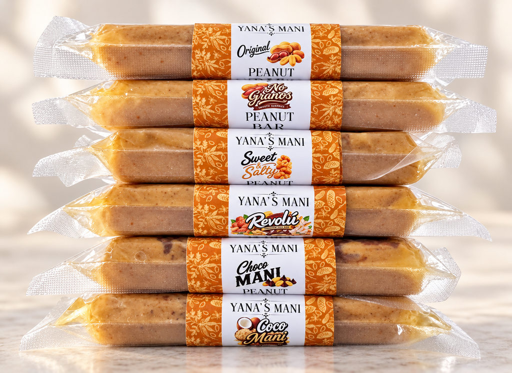 Yana’s Mani Cuban Peanut Bars (Turrón de Maní), Variety 6-Pack, 8 oz Each