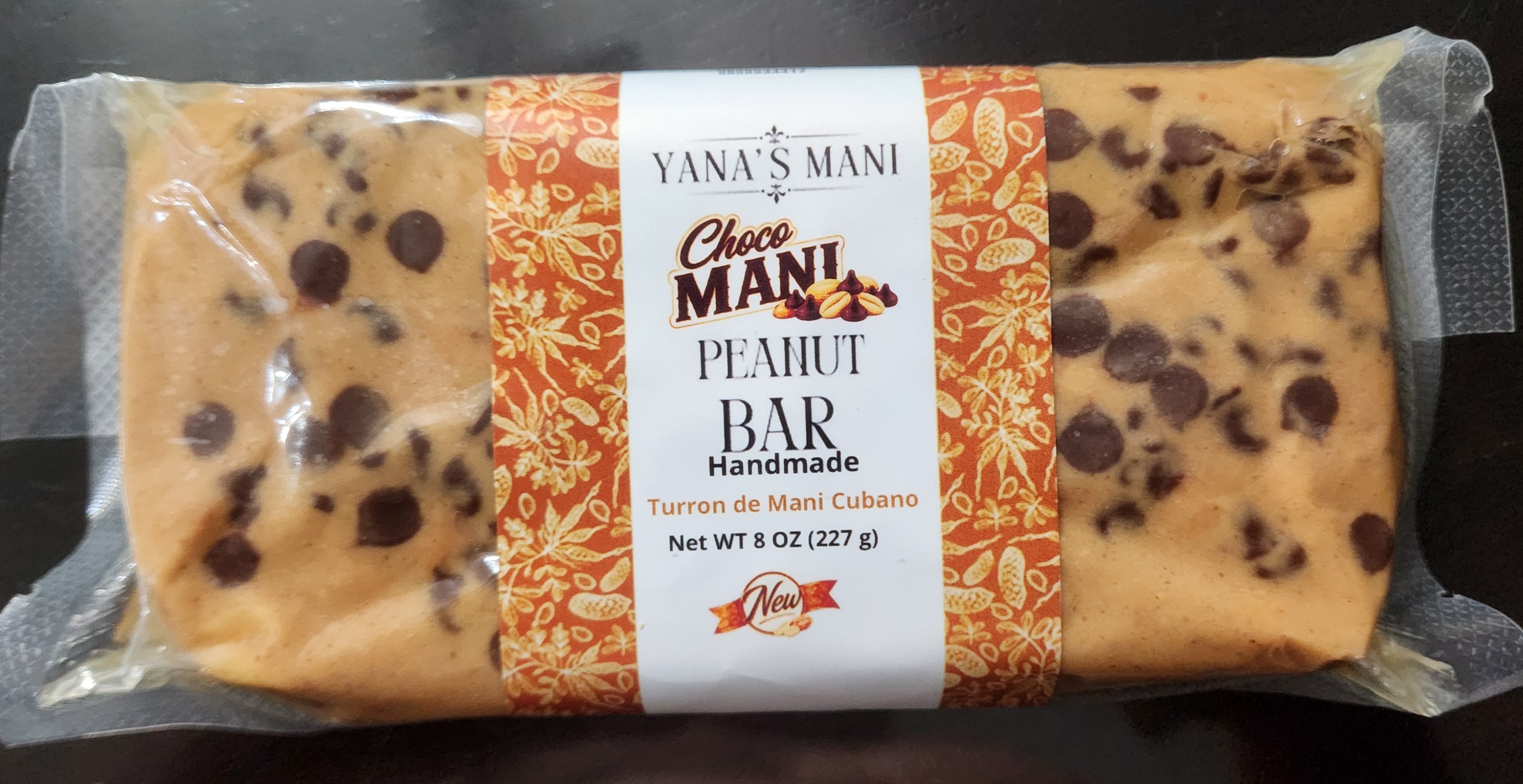 Yana’s Mani Choco-Mani Peanut Bar 8oz (227g) 2 Pack